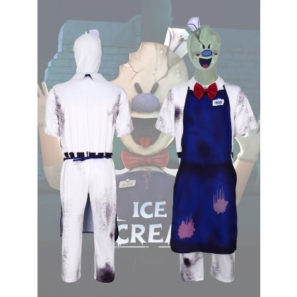 Ice Cream Man Rodeo Jumpsuit Set For Adults & Kids Halloween Costumes