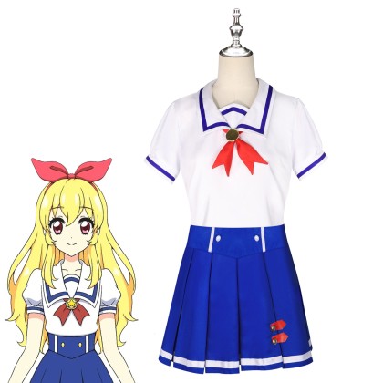 Aikatsu! Ichigo Hoshimiya Girl Uniform Cosplay Costume