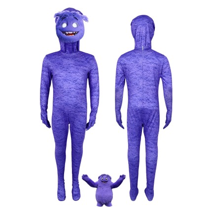 Halloween Imaginary Friends If Blue Onesie Cosplay Costume