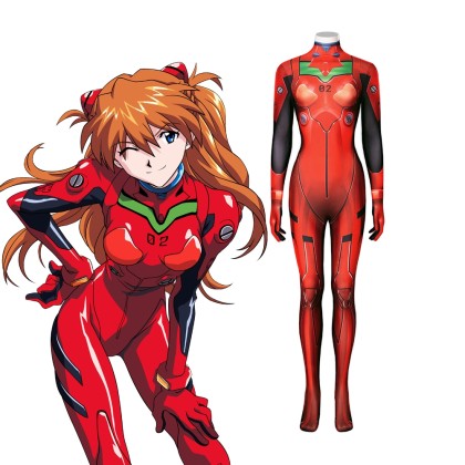 EVA Asuka Langley Soryu Cosplay Jumpsuit