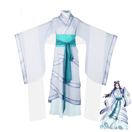 The Apothecary Diaries Jinshi White Ancient-Style Cosplay Costume