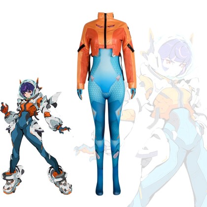 Overwatch Juno Cosplay Suit Halloween Adult Jumpsuit Costume Set