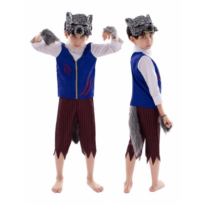 Werewolf Under the Moon Kid's Halloween Cosplay Costume