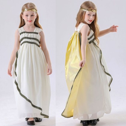 Children's Halloween Costumes Egyptian and Ancient Greek Foddesses Dress