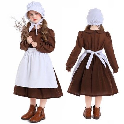 Halloween Cinderella Maid Costume Children Cosplay Costume