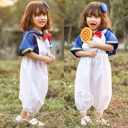 Children's Overalls Navy Sailor Halloween Donald Duck Anime Cosplay Costume