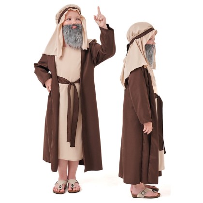 Children's Halloween Costume Middle Eastern Shepherd Elder Cosplay Costume