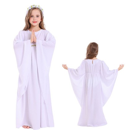 Children's Halloween Costume White Angel Cosplay Costume