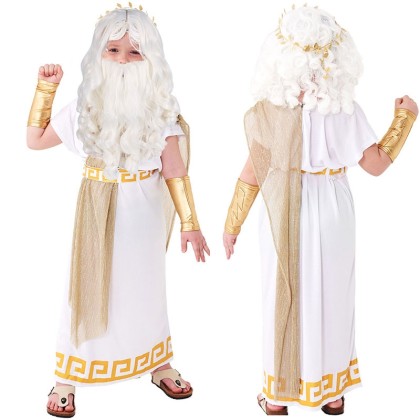 Ancient Greek Mythology Children's Halloween Zeus Cosplay Costume