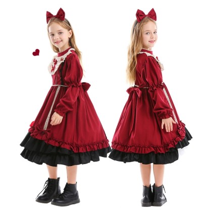Halloween Spanish Lolita Children's Princess Dress 