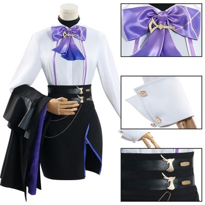 Genshin Impact Luckin Linkage Clorinde Cosplay Costume 