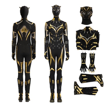 Black Panther Wakanda Forever Shuri Cosplay Costumes Leather Edition