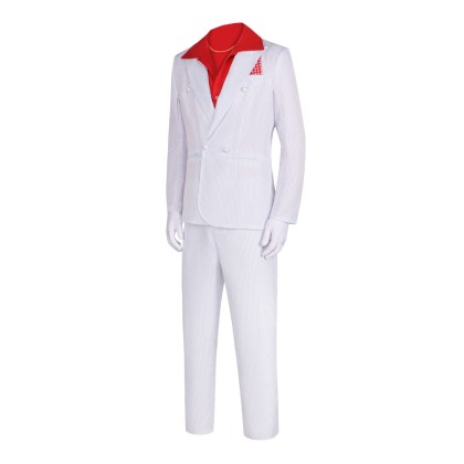 Scarface Tony Montana White Suit Cosplay Costume
