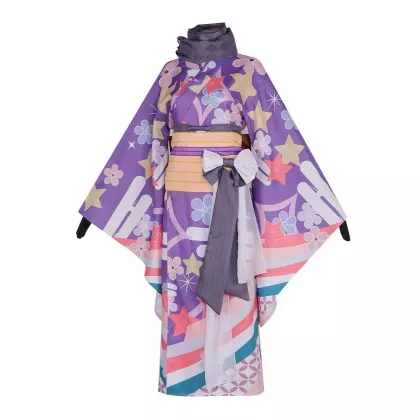 Madoka Magica Homura and Madoka Yukata Kimono Cosplay Costume