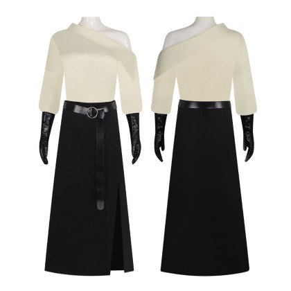 Resident Evil Requiem Grace Ashcroft White Top and Skirt Cosplay Costume