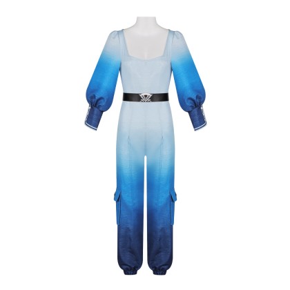 Kids Descendants The Rise of Red Chloe Blue Jumpsuit Costume