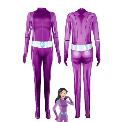 Halloween Parent-Child Costume Totally Spies Mandy Cosplay Jumpsuit 