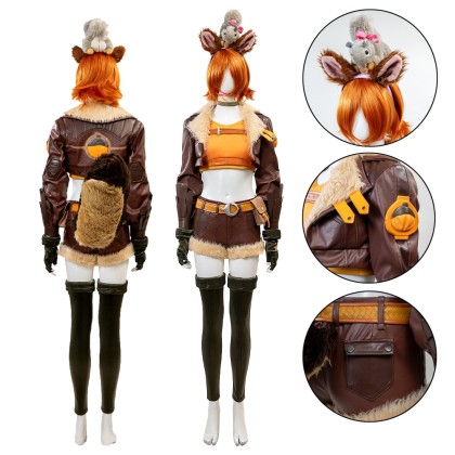 Marvel Rivals Squirrel Girl Leather Cosplay Costume