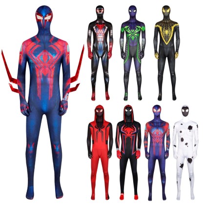 Marvel's Spider-Man Cosplay Suit Miles Morales Classical Collection Edition Printed Jumpsuit