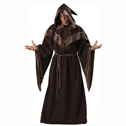 Halloween Adult Men's Sorcerer Robe Costumes 