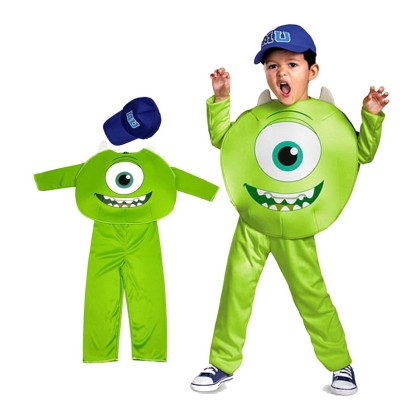 Monsters University Mike Wazowski Costume Children's Halloween Cosplay Costume