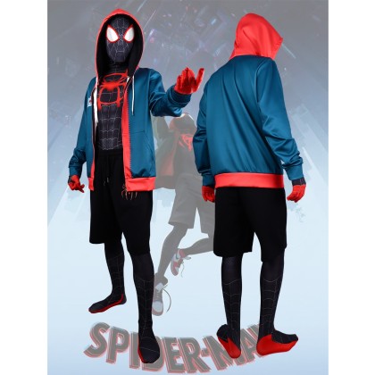 Halloween Outfit For Adult - Anime Spider- Man Across the Spider-Verse Miles Cosplay Costume