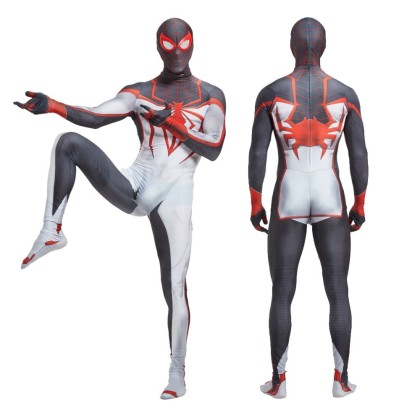 Spider-Man Miles Morales Cosplay Jumpsuit PS5 Ultimate Edition For Adult & Kids Halloween Costume