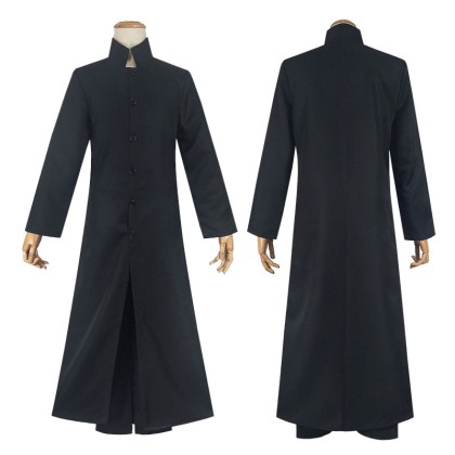 Halloween The Matrix Neo Cosplay Trench Coat