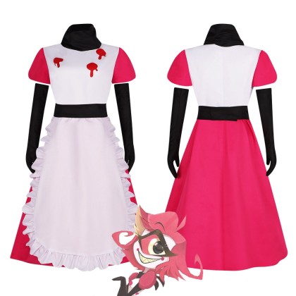Hazbin Hotel Cosplay Costume Halloween Adult Female Niffty Cos Set 