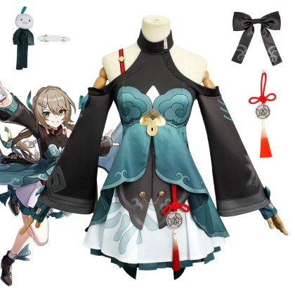 Honkai: Star Rail Qingque Cosplay Costume