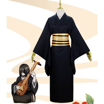 Demon Slayer Nakime Kimono Cosplay Costume