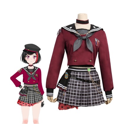 BanG Dream! Afterglow Lost One Mitake Ran Cosplay Costume