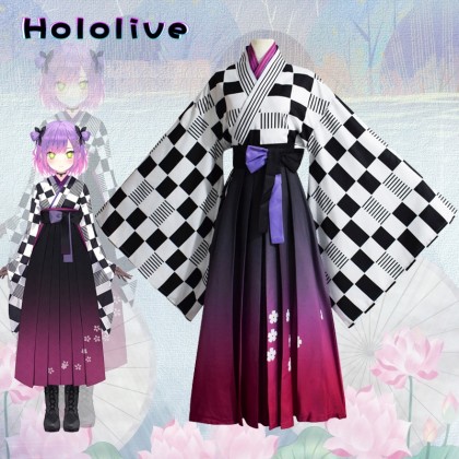 Hololive Vtuber Youtuber Tokoyami Towa Kimono Cosplay Costume