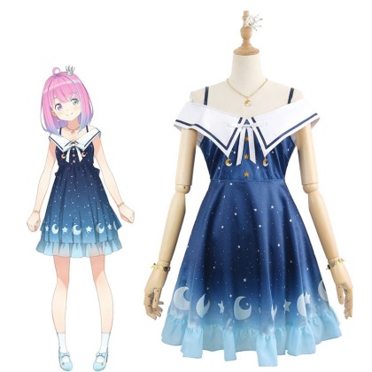 YouTube Vtuber Himemori Luna Dress Cosplay Costume