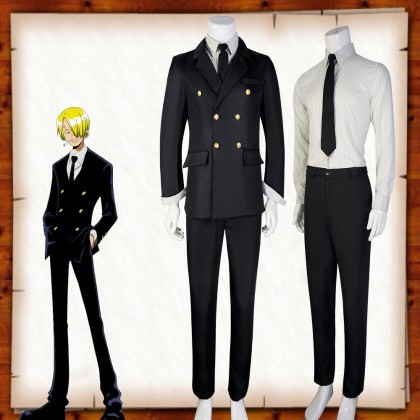 One Piece Sanji Vinsmoke Uniform Cosplay Costume