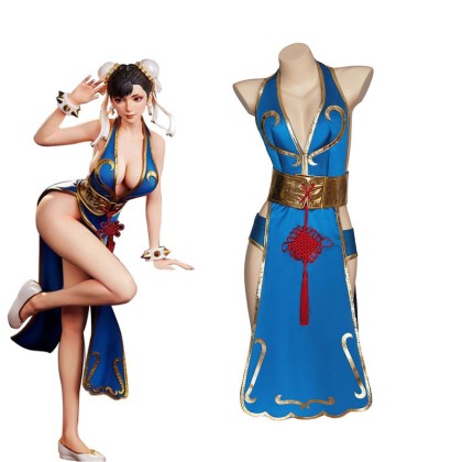 Street Fighter Chun-Li Chun Li Cosplay Costume