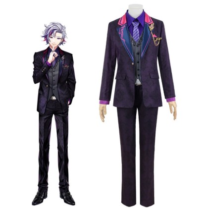 Virtual YouTuber Vtuber Fuwa Minato Suit Cosplay Costume