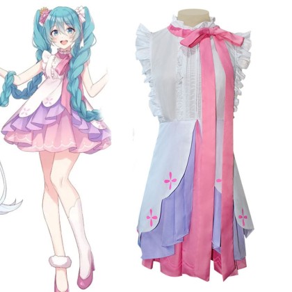Vocaloid Hatsune Miku Rapunzel Ver Cosplay Costume