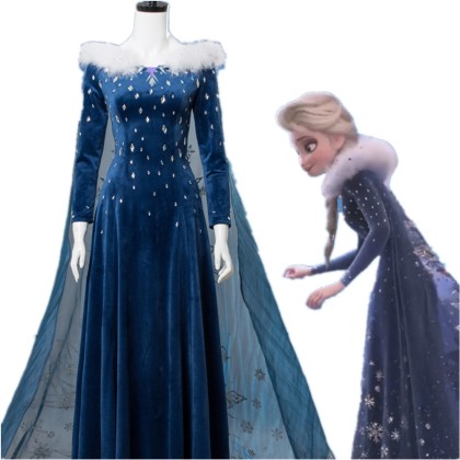 Disney Frozen 2 Elsa Dress Cosplay Costume