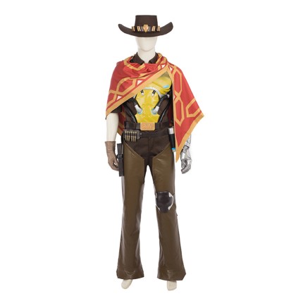 Overwatch Jesse McCree Cosplay Costume Deluxe