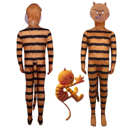 Dog Man Halloween Costume Petey the Cat Cosplay Costume For Kids