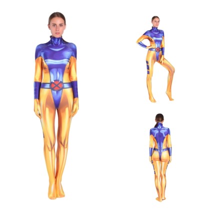  Phoenix Jean Grey Cosplay Printed Suit Halloween Parent-child Costume
