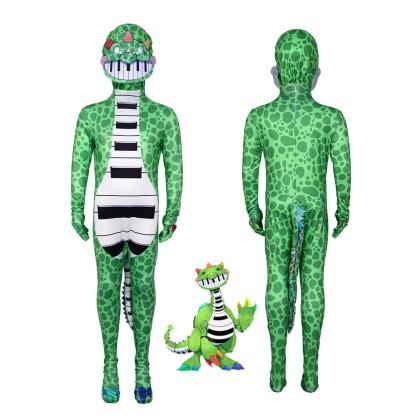  Halloween Poppy Playtime Chapter 4  Pianosaurus Onesie Cosplay Costume For Adult & Kids