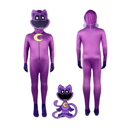 Poppy Playtime Smiling Critters Catnap Jumpsuit Halloween Costume For Kids & Adults