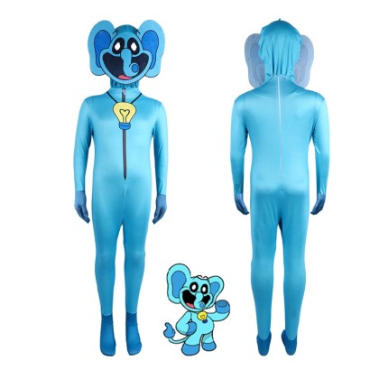  Halloween Poppy Playtime Smiling Critters Bubbaphant Jumpsuit Parent-child Cosplay Costume
