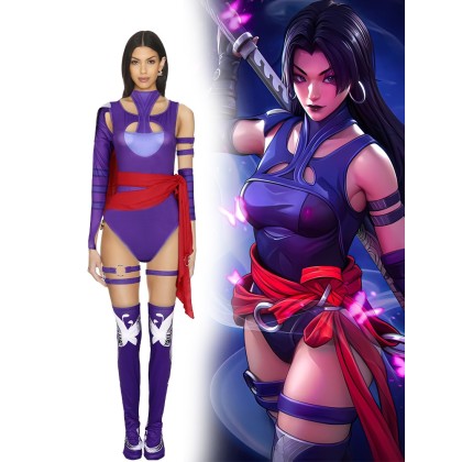 Marvel Rivals Betsy Braddock Psylocke Cosplay Suit For Adult Halloween