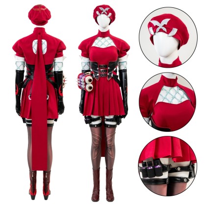 Marvel Rivals Psylocke Red Riding Hood Cosplay Costume