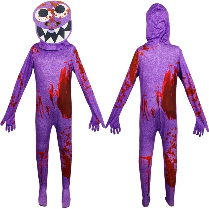 Purple Friends Roblox Rainbow Friends Onesie For Kids Halloween Costumes