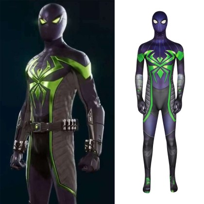  Marvel's Spider-Man PS5 Purple Reign Suit High Quality Halloween Cosplay Superhero Costume