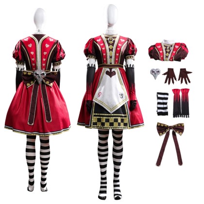 Alice Madness Returns Red Alice Cosplay Costumes